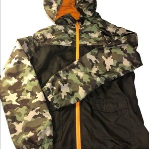 Survival Gear windbreaker coat , soft inside, M camo